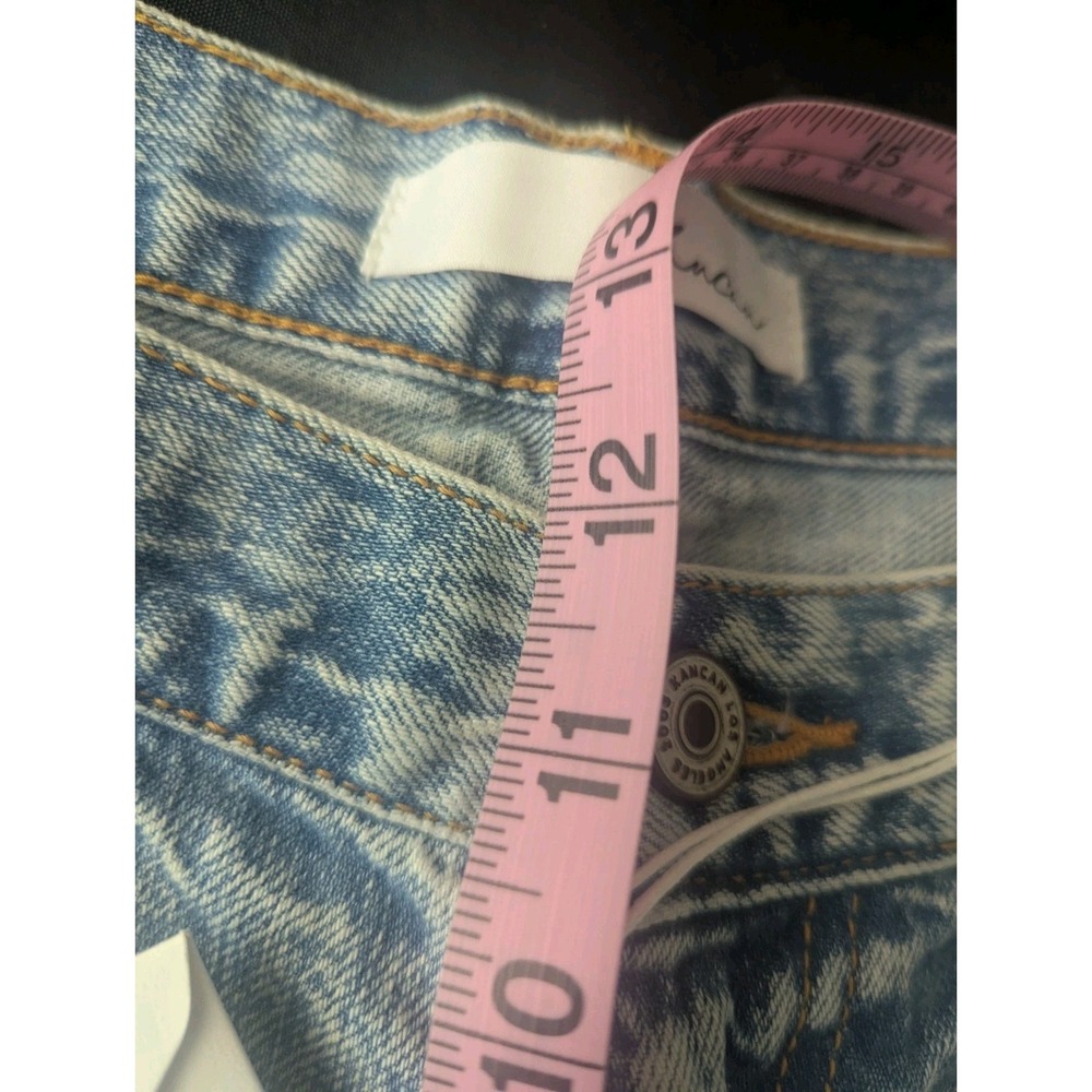 Kancan Jeans 30 Blue Acid Wash Faded Distressed High Rise Baggy Straight Y2K - Picture 11 of 12